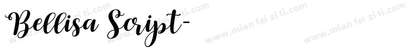 Bellisa Script字体转换
